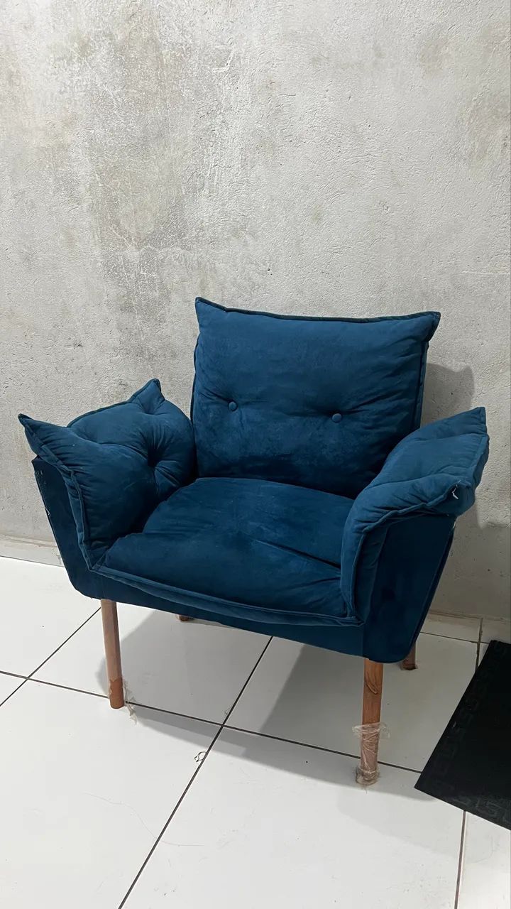 2 Poltronas opala de suede (valor unid.) - Foto 2