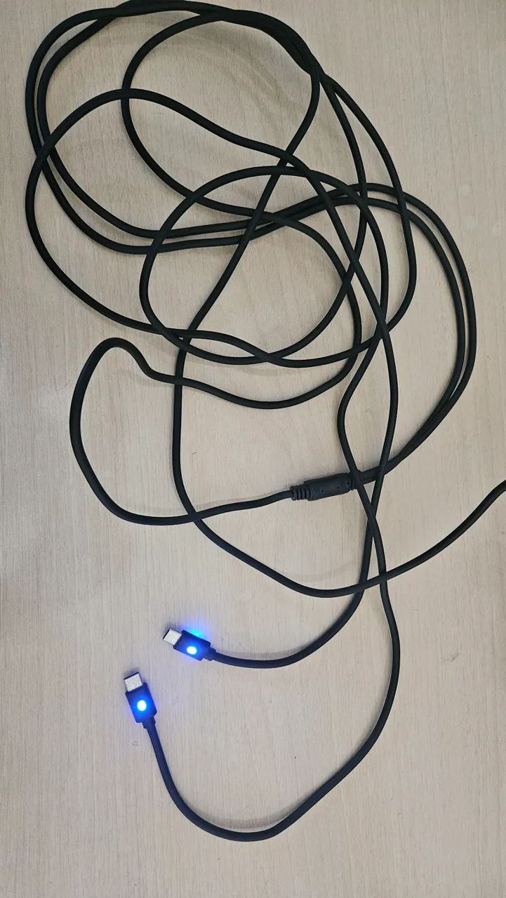 Cabo usb c duplo 3 metros