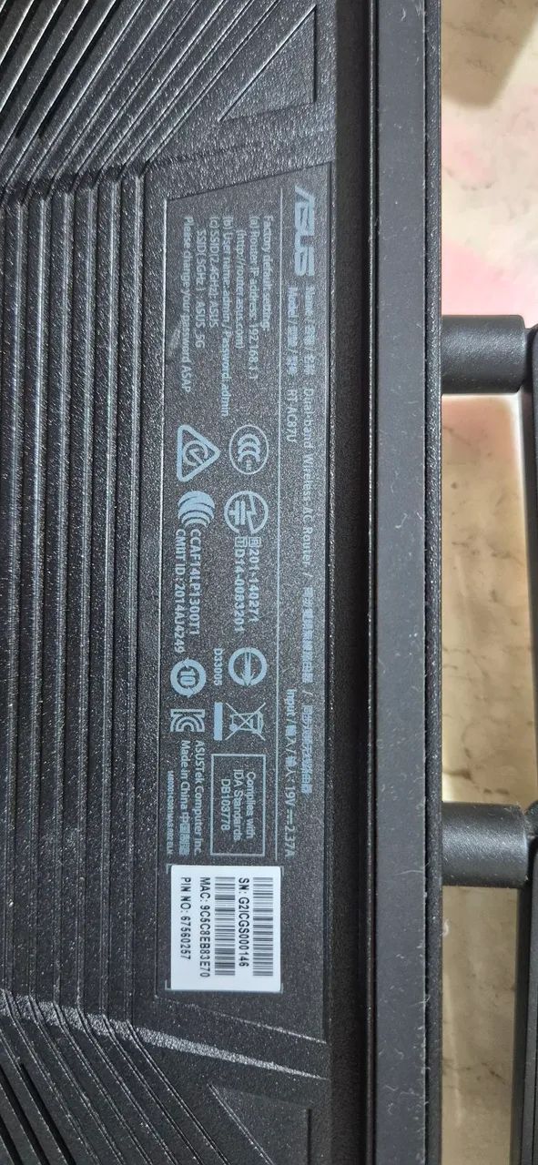 Excelente Roteador ASUS AC87U para peças  - Foto 5