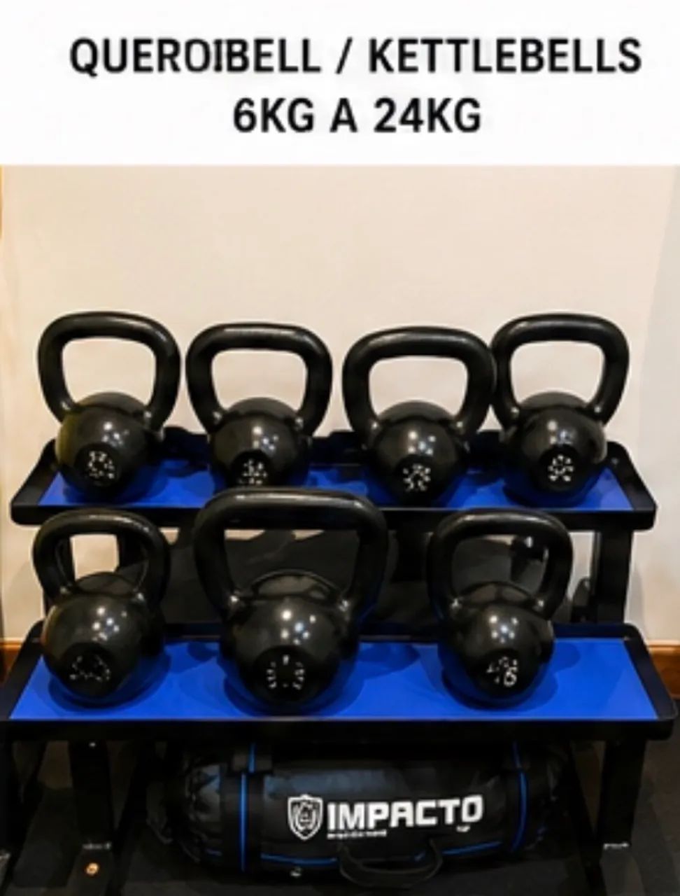 ACADEMIA RESIDENCIAL COMPLETA - ANILHAS EMAR + HALTERES + KETTLEBELLS - Foto 2