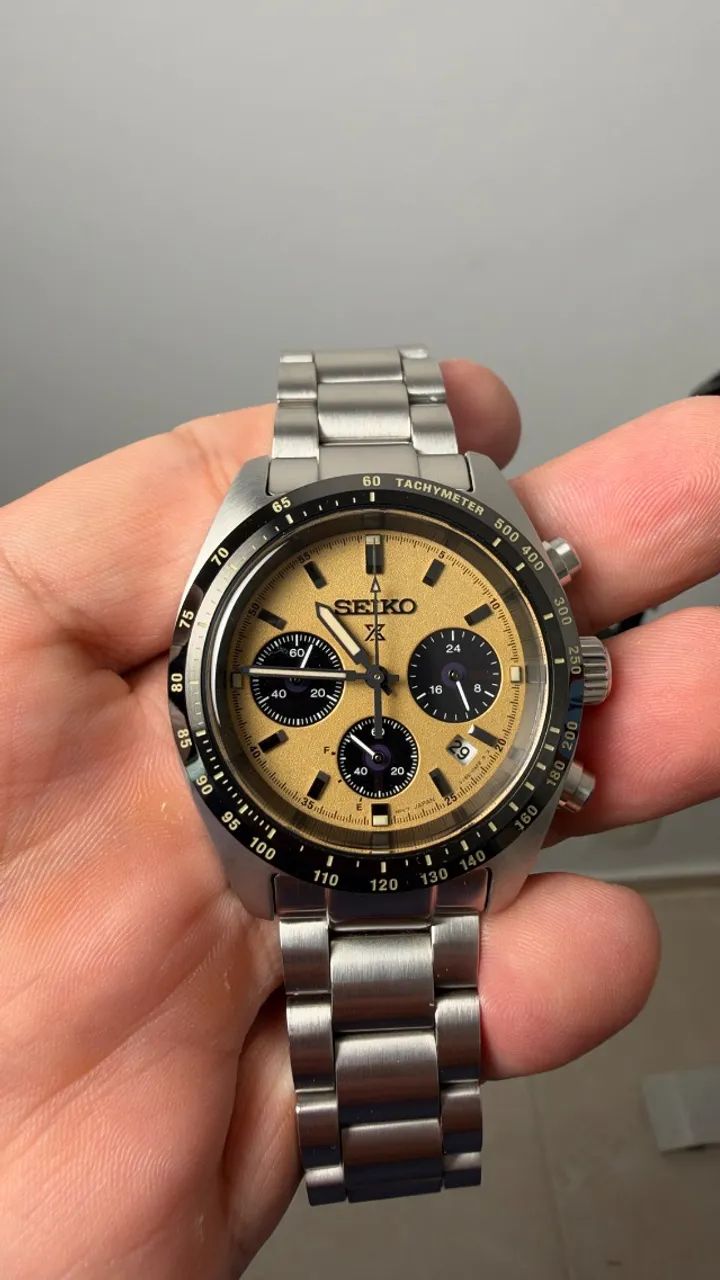 Relógio Seiko Speedtimer SSC817 Cronógrafo - Impecável - Foto 4