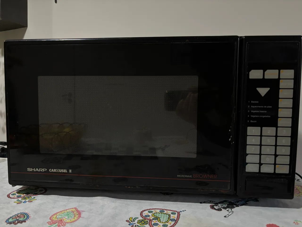 Micro-ondas Sharp Carousel II Browner 220V - Funcionando Perfeitamente
