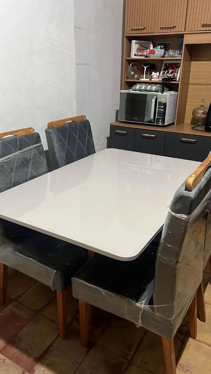 Mesas e cadeiras estilo moderno e elegante  - Foto 5