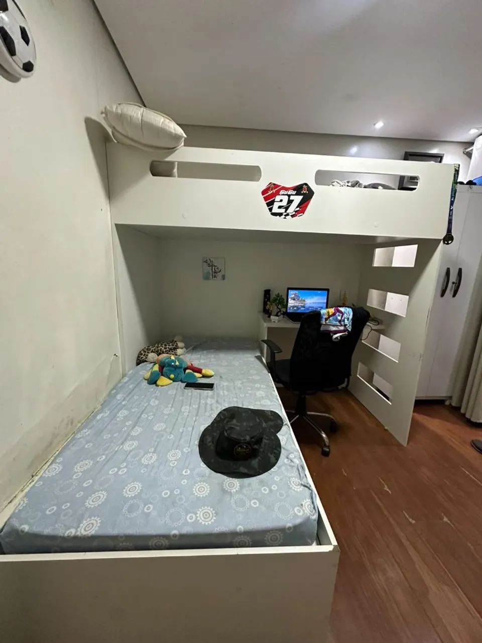 ? Cama alta com escrivaninha - R$ 850 - Foto 3