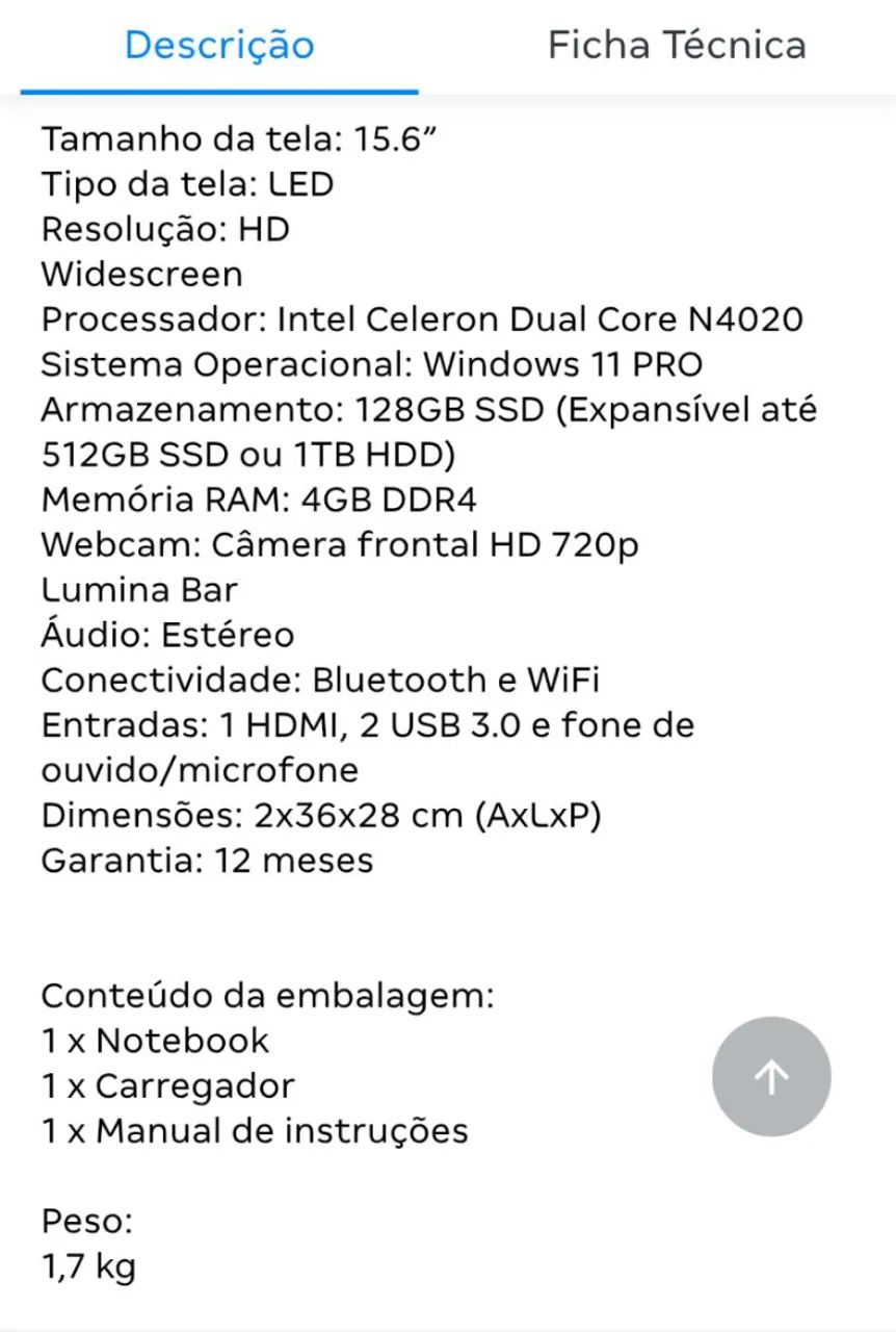 Notebook apenas 3 meses de uso home office - Foto 5