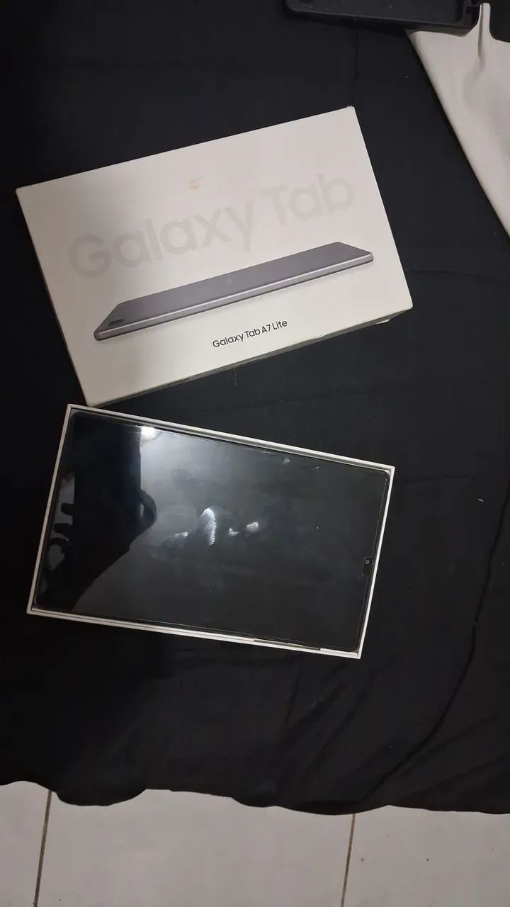 TABLET SAMSUNG A7 LITE COM CAIXA ORIGINAL 