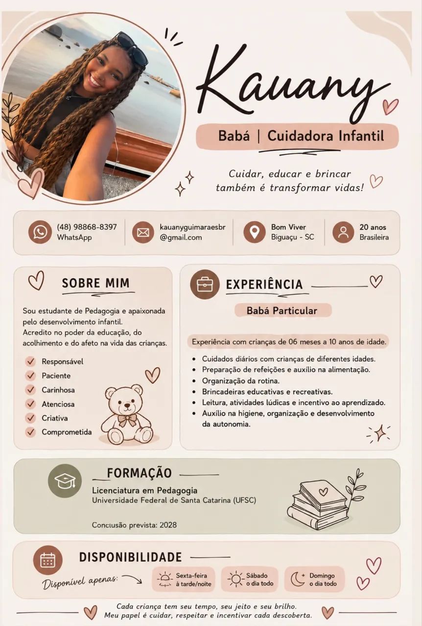 Babá profissional 