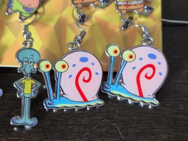 Kit 6 Pares De Brincos Bob Esponja. Salesone. Original! - Foto 2
