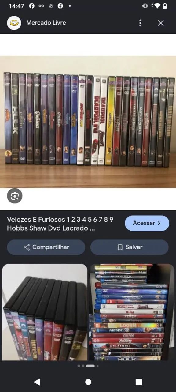 Coleção de dvds hoobbs velozes 
