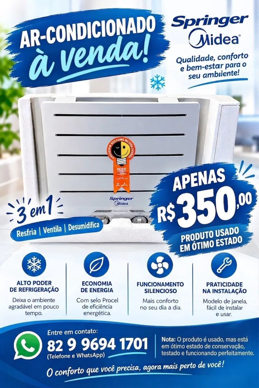 Ar condicionado em ótimo estado 