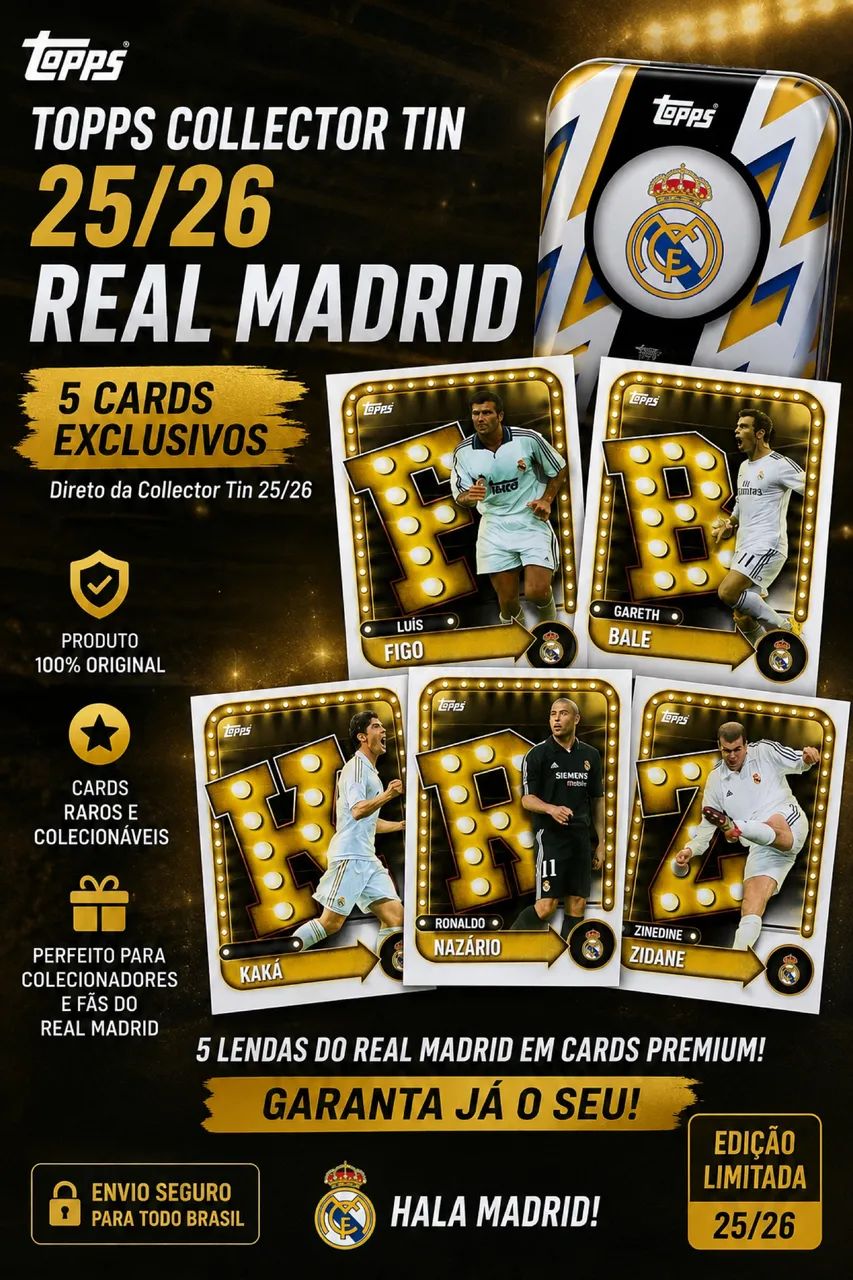 Topps Collector Tin Real Madrid - Lendas 