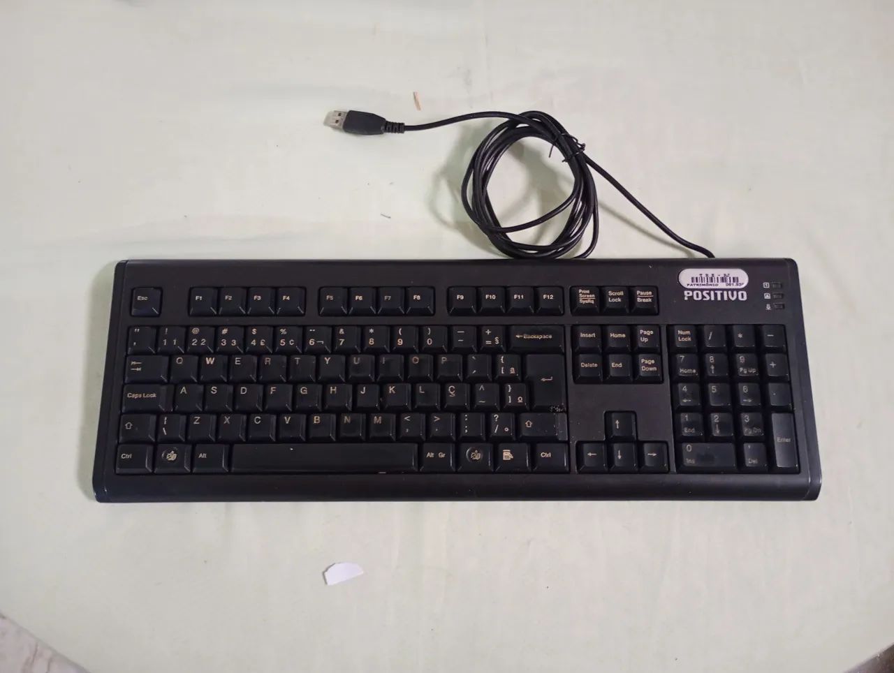 Teclado Para PC Positivo USB Antigo Funcionando - Foto 3