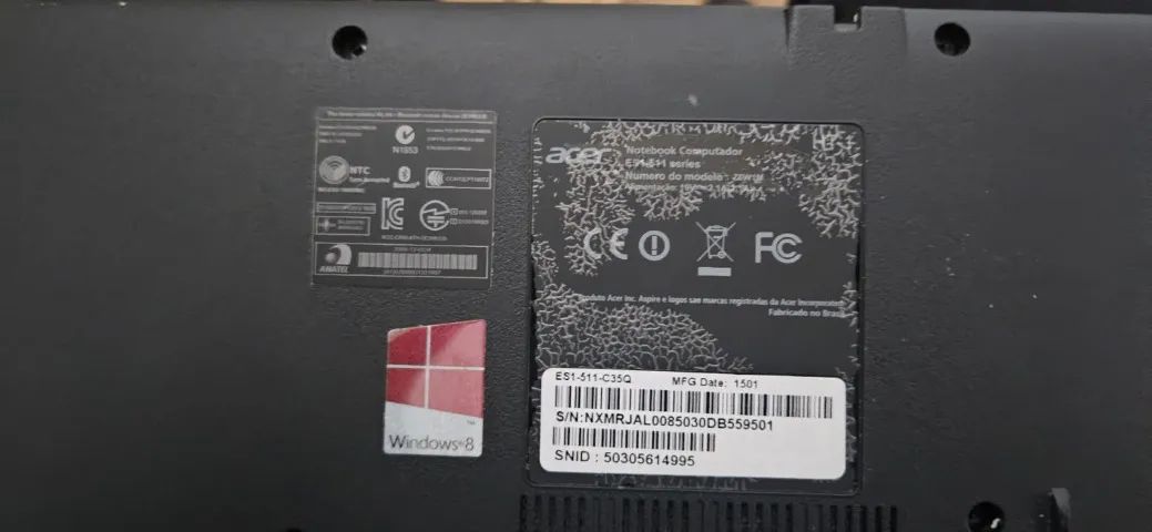 Notebook Acer Antigo - Não funciona o touchpad. (Fonte original e SSD de 240gb) - Foto 2