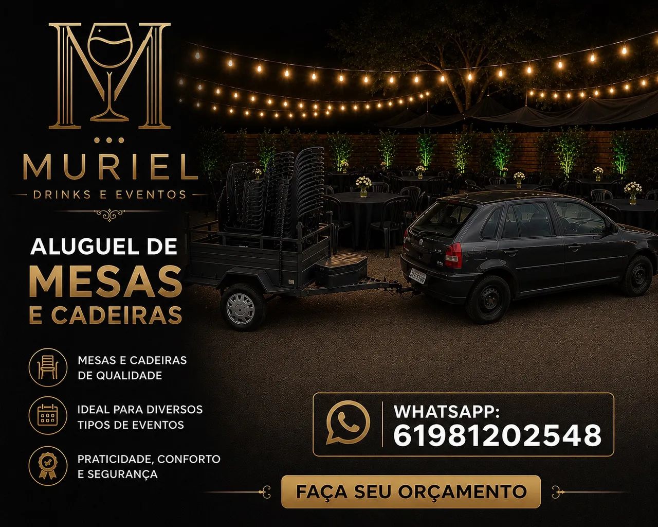 Aluguel de mesas e cadeiras  - Foto 2