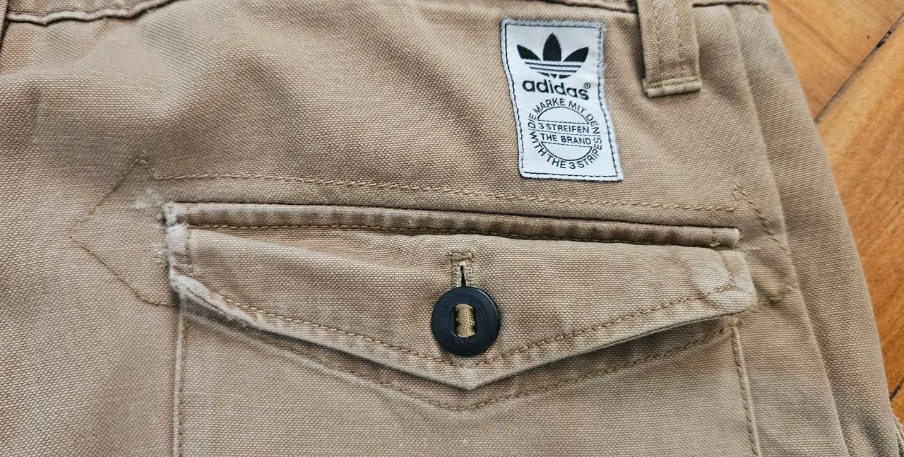 Calça Sarja Adidas Bege - Foto 3