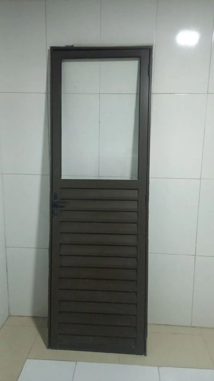 Brown Aluminum Door