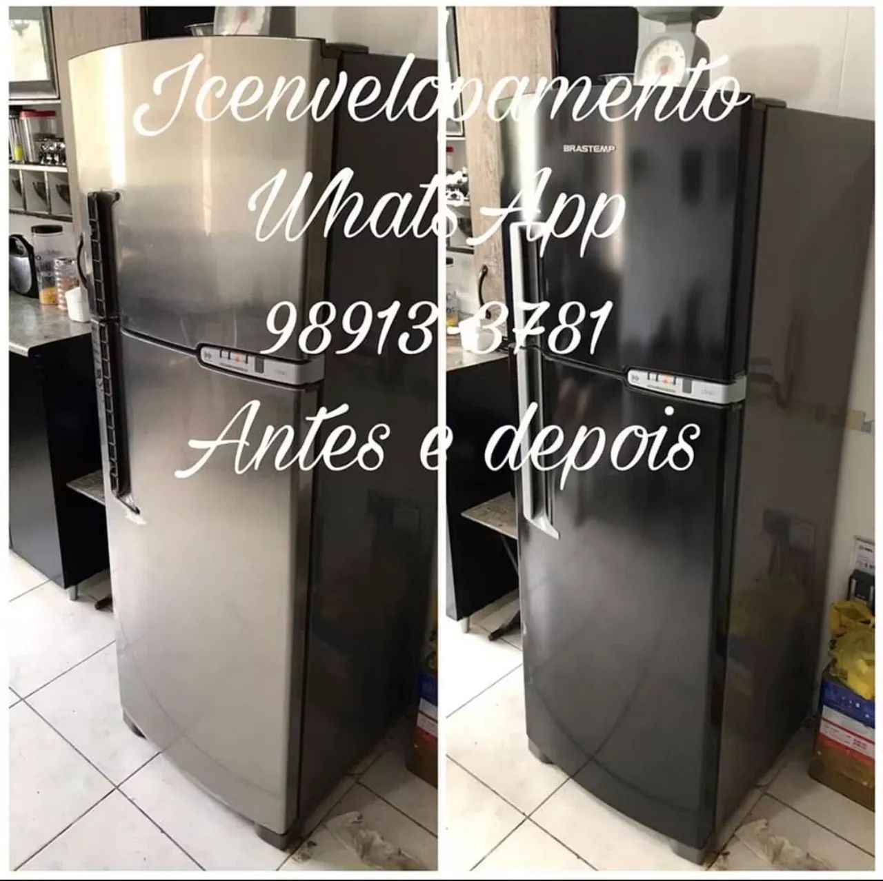 Envelopamento de geladeira e fogão 