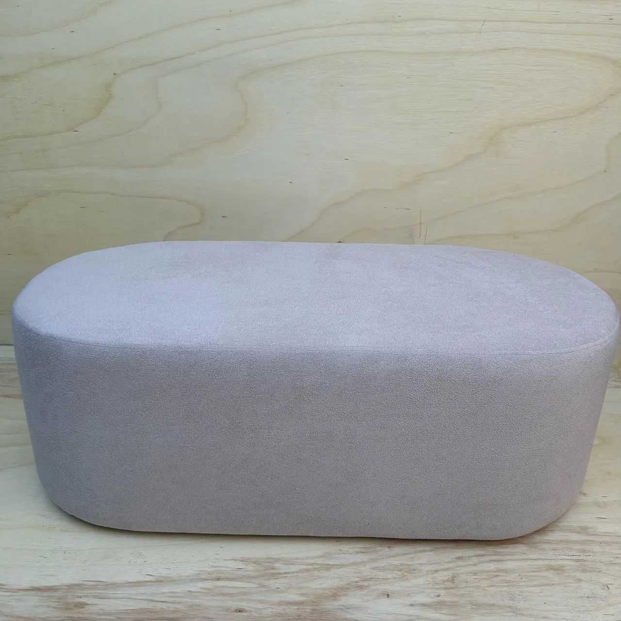 Puff Orgânico Oval Estofado Moderno - Pronta Entrega e Encomenda - Foto 3