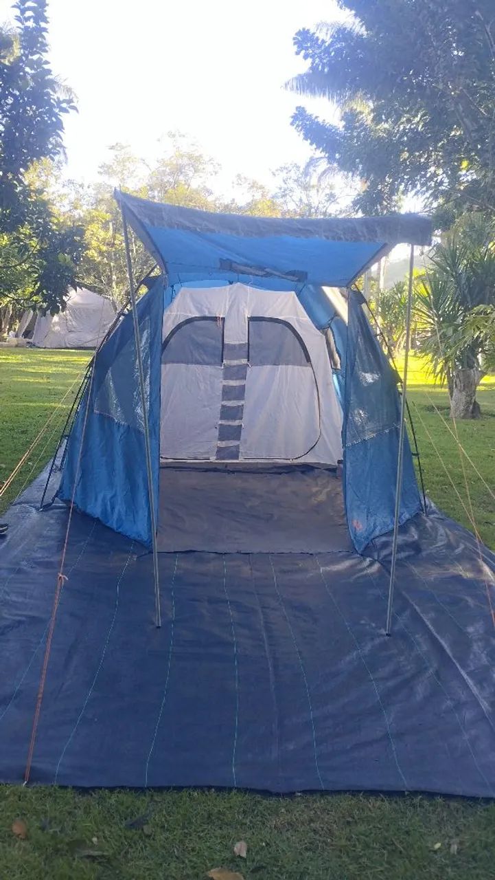 Barraca camping 4 pessoas, 2 quarto, sala de estar, avanço, NÃO ENVIO - Foto 3