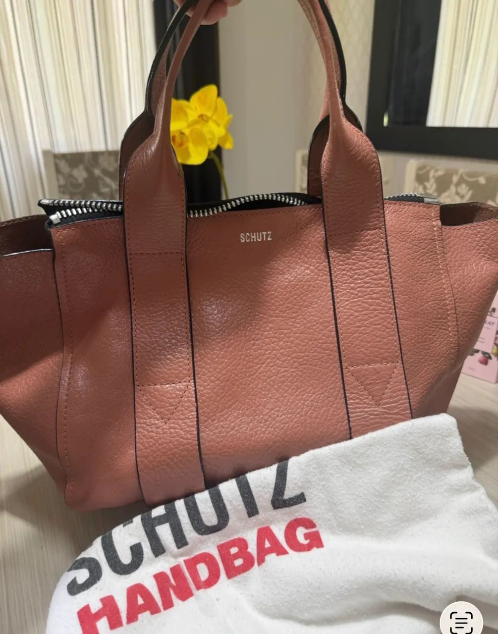 Bolsa couro legítimo Schütz 