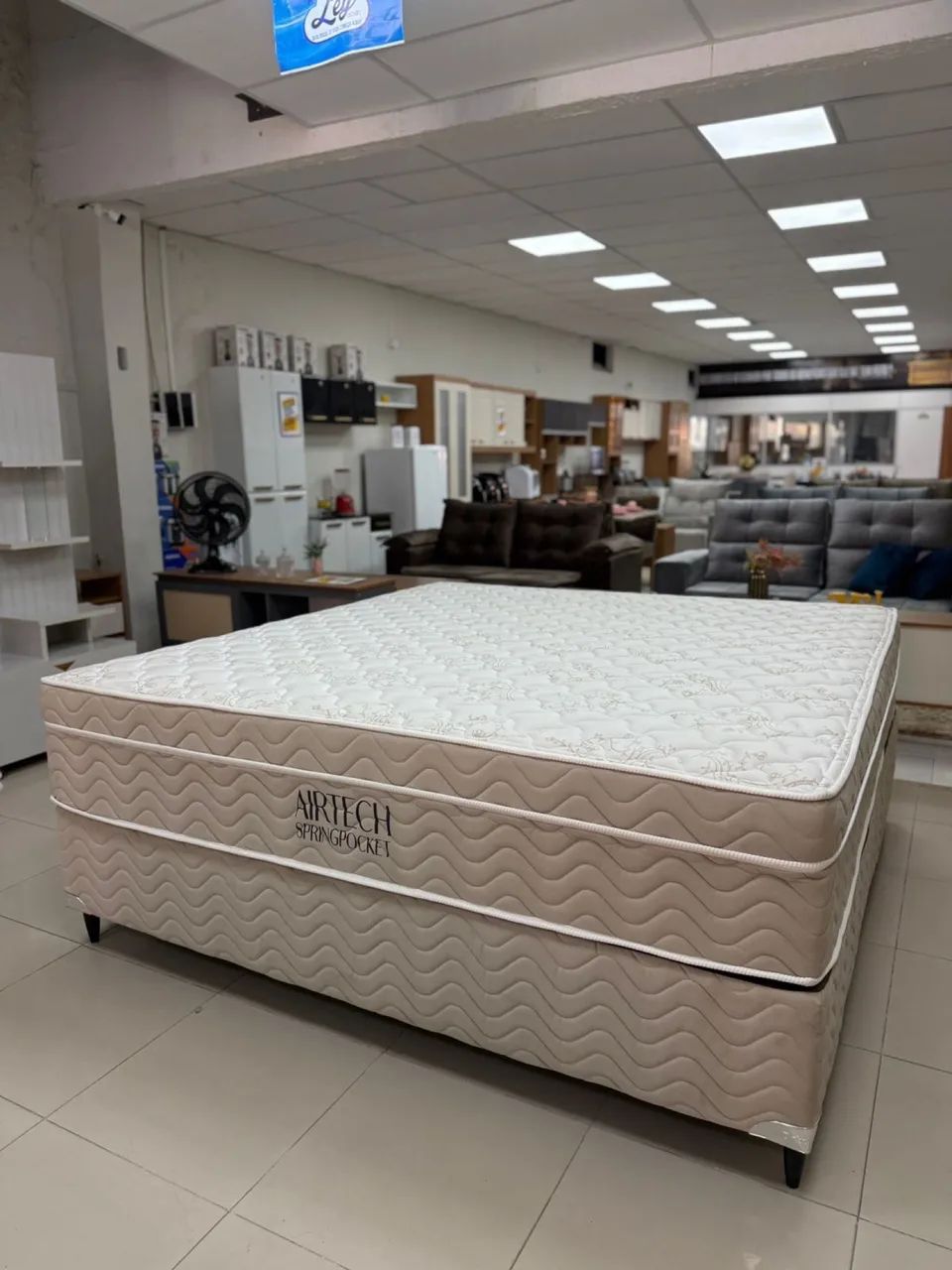 Cama Box Queen Ortobom Airtech Spring Pocket com Molas ensacadas - Entrega Imediata - Foto 2