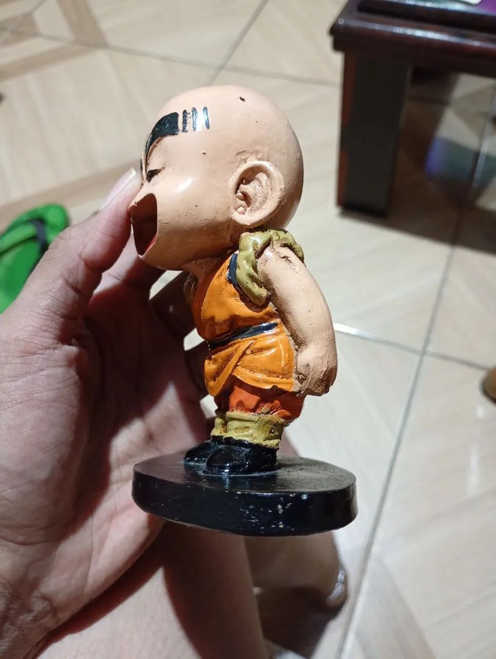 Kuririn Dragon Ball em resina - Foto 3