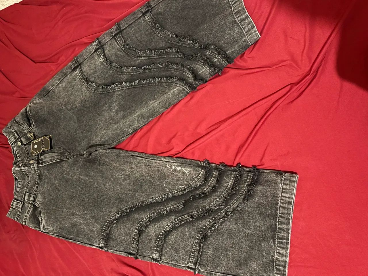 Calça shui baggy sarja