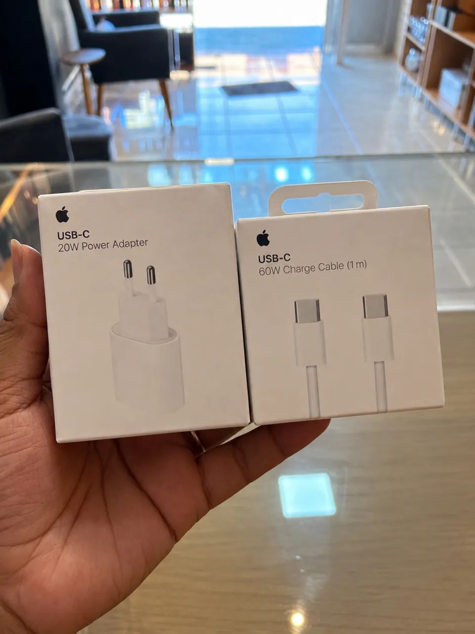Carregador Original Apple Tipo C 20W Completo