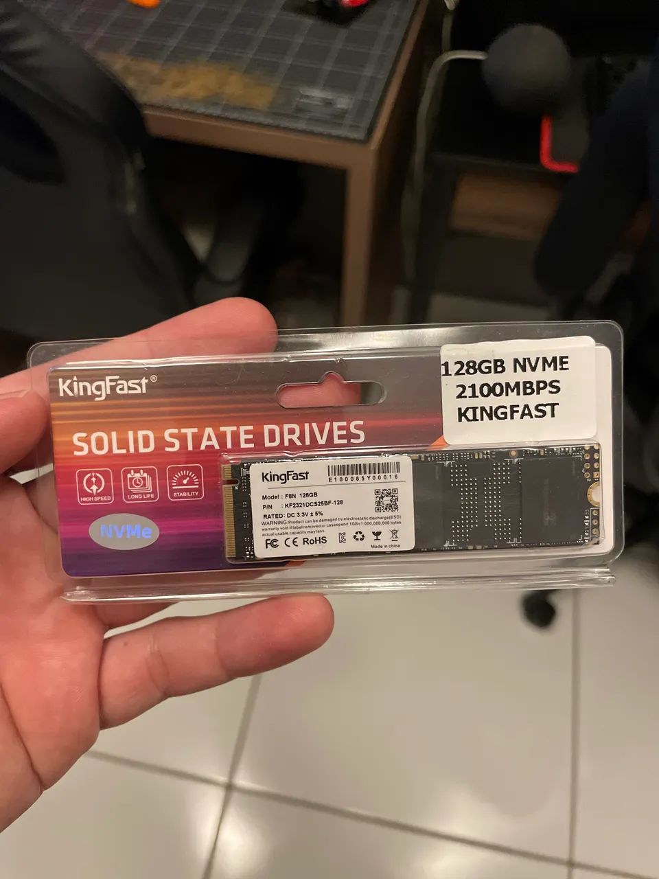 SSD 128gb NVME Kingston