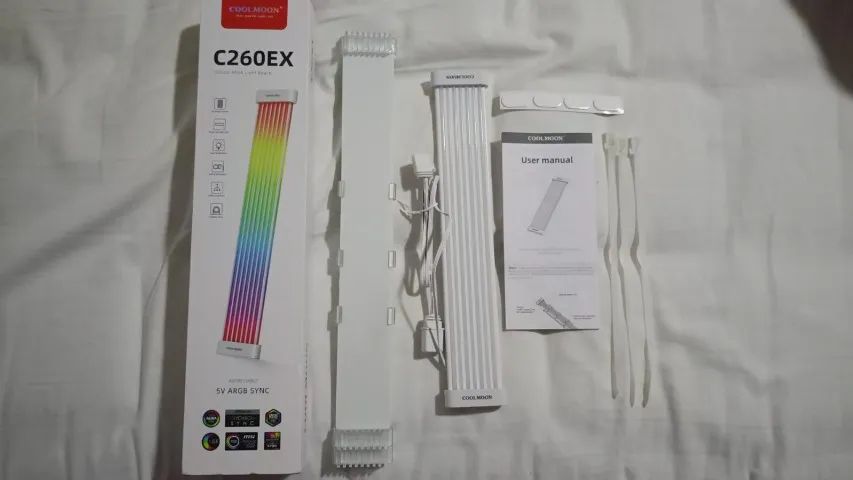 Cabo de iluminação LED ARGB Coolmon C260EX para placa de vídeo de PC - Foto 2