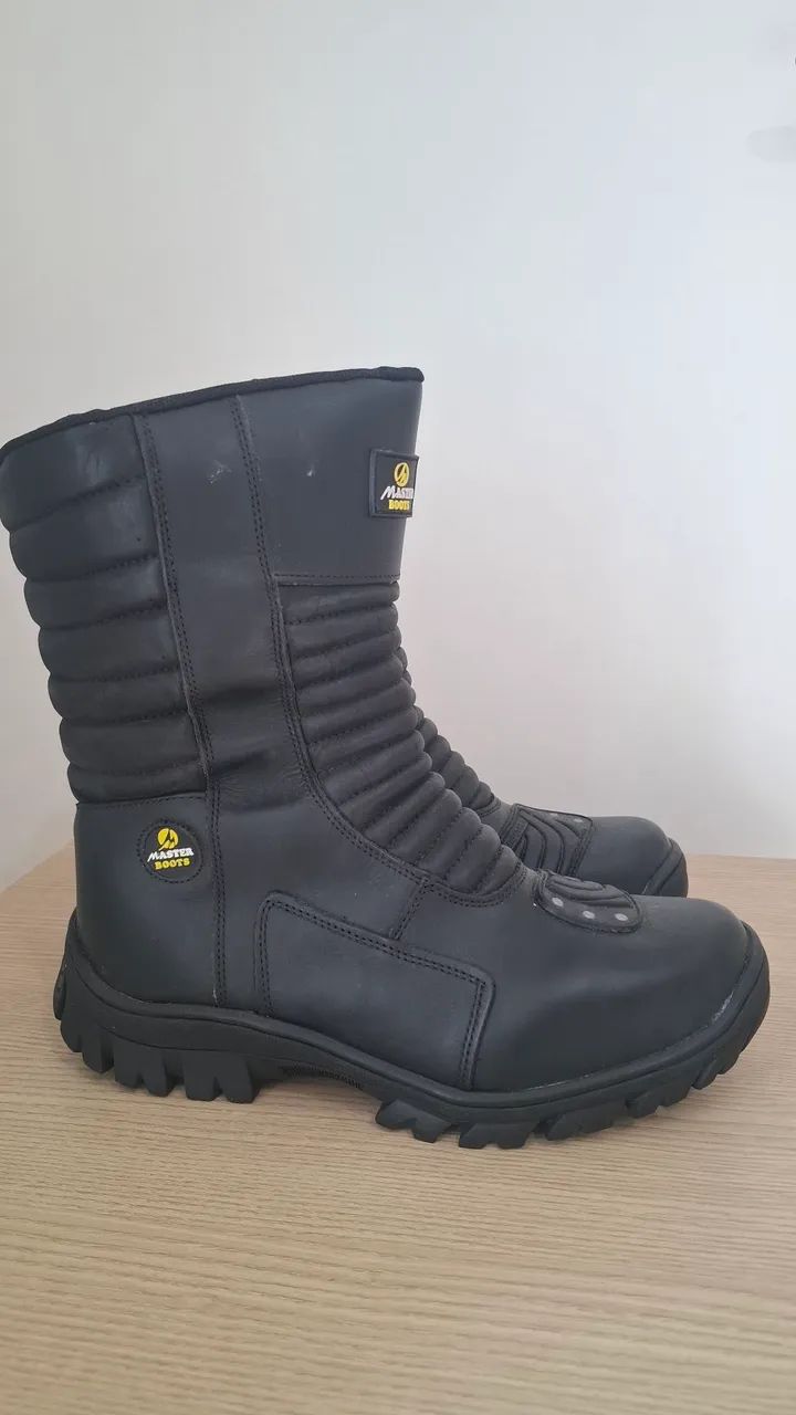Bota para motociclista