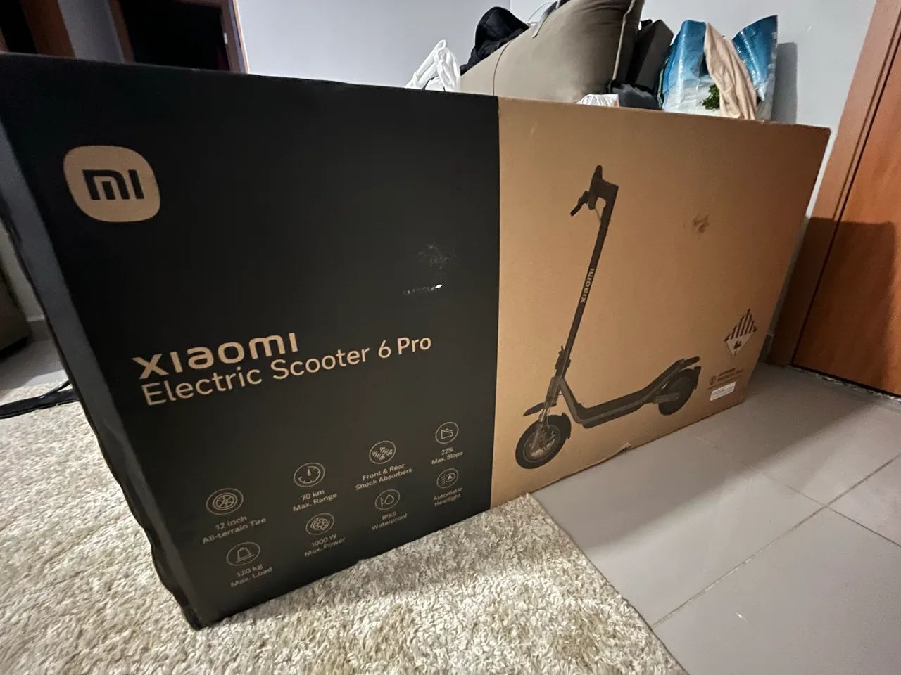 Patinete Elétrico Xiaomi 6 Pro Novo Na Caixa - 70km Autonomia e Suspensão Dupla - Foto 4