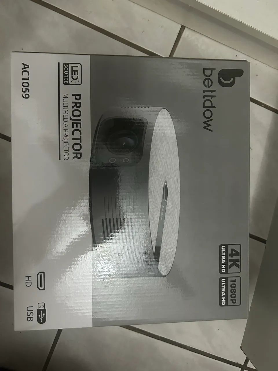 Projetor Full HD 1080p | Tela Gigante em Casa + Caixa original  - Foto 2