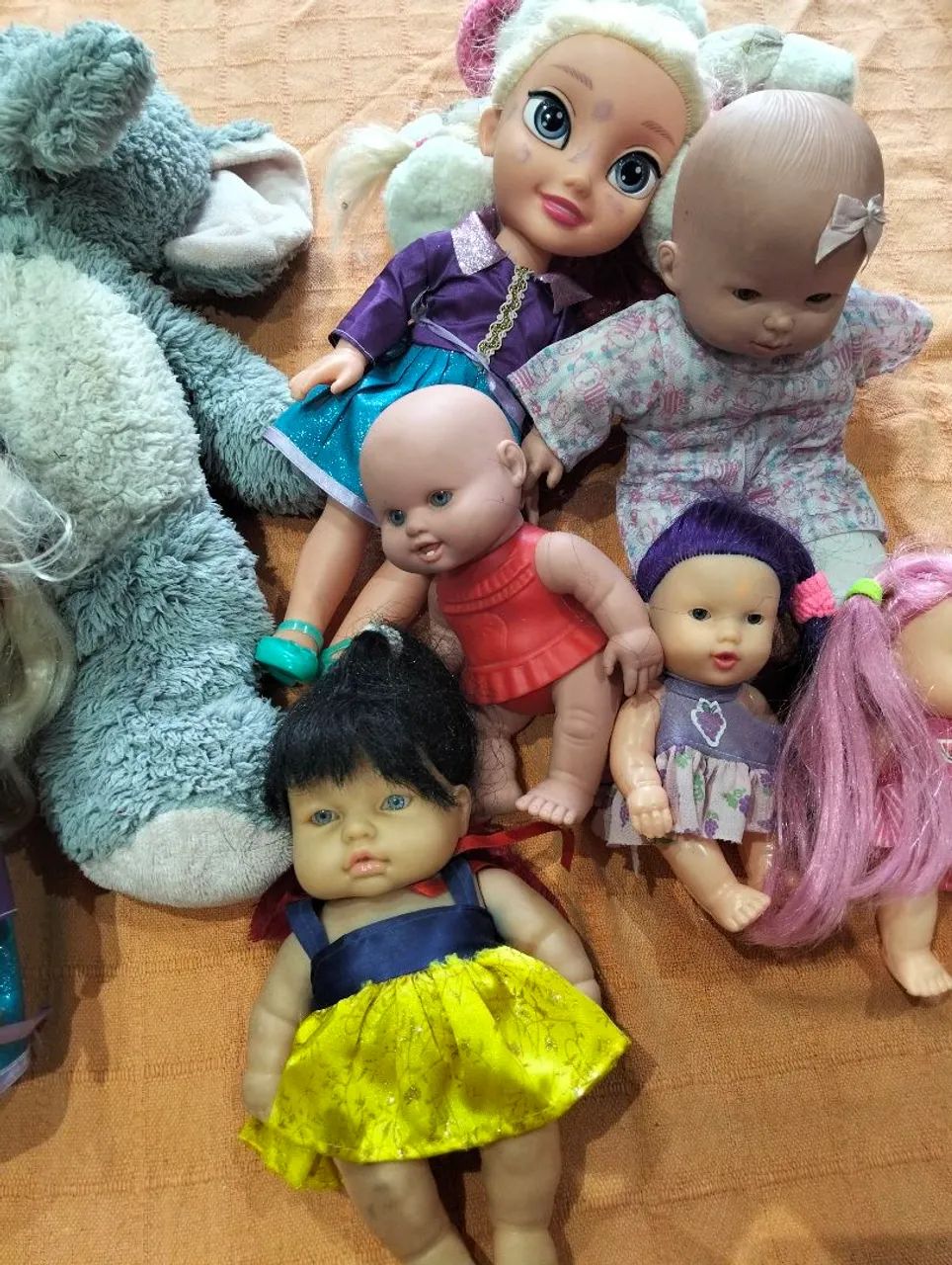 Lote pra criança urso e bonecas