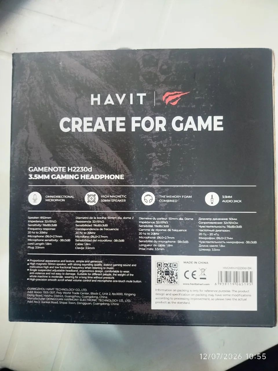 Headset havit 3.5m - Foto 2