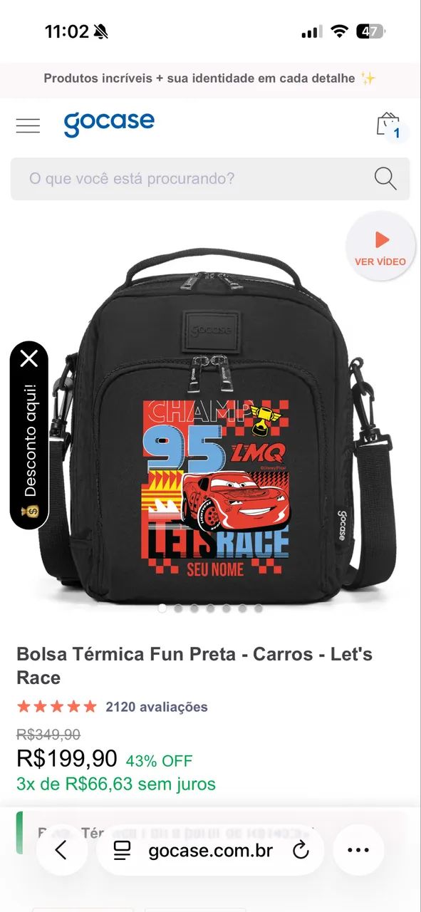 Lancheira Fun gocase Daniel 
