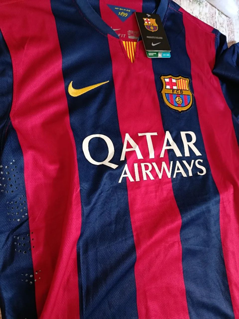 Nike<br>Camisa Barcelona Retrô 2014/2015 Azul e Grená - Nike - Foto 2