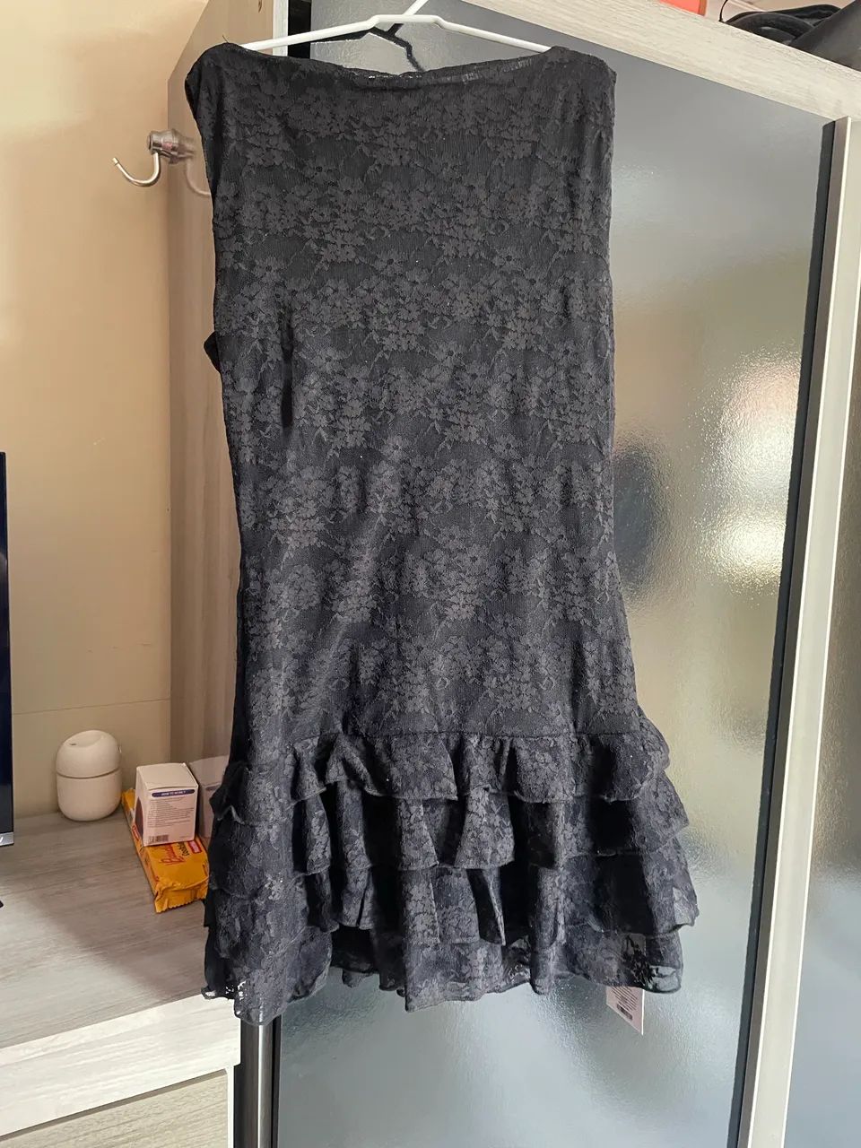 Vestido da shein de renda preto - Foto 3