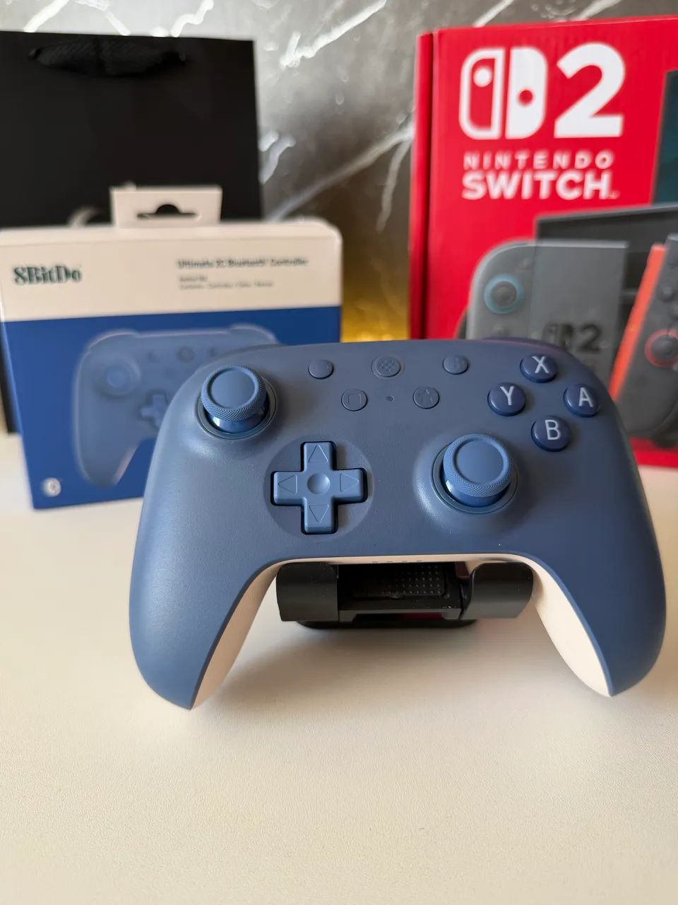 Nintendo Switch 2 + Case proteção e transporte + controle 8BitDo e MicroSD Samsung! - Foto 5