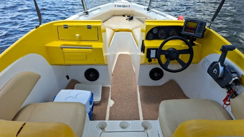 Lancha 19 pés, motor 90 HP Envirud - em perfeito estado e conservação, motor com 370 hs - Foto 9