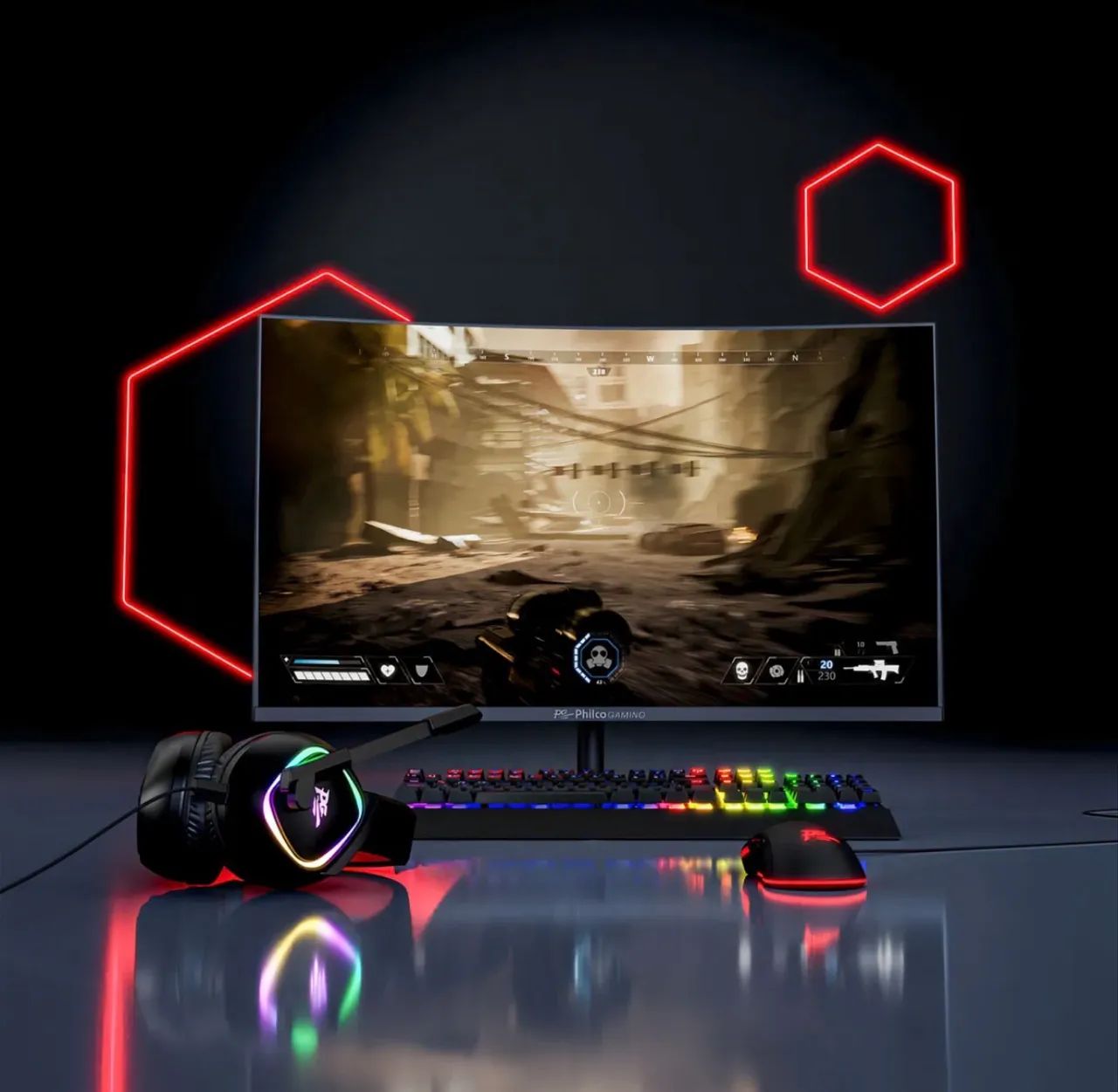 MONITOR GAMING CURVO 32 PHILCO - Foto 6