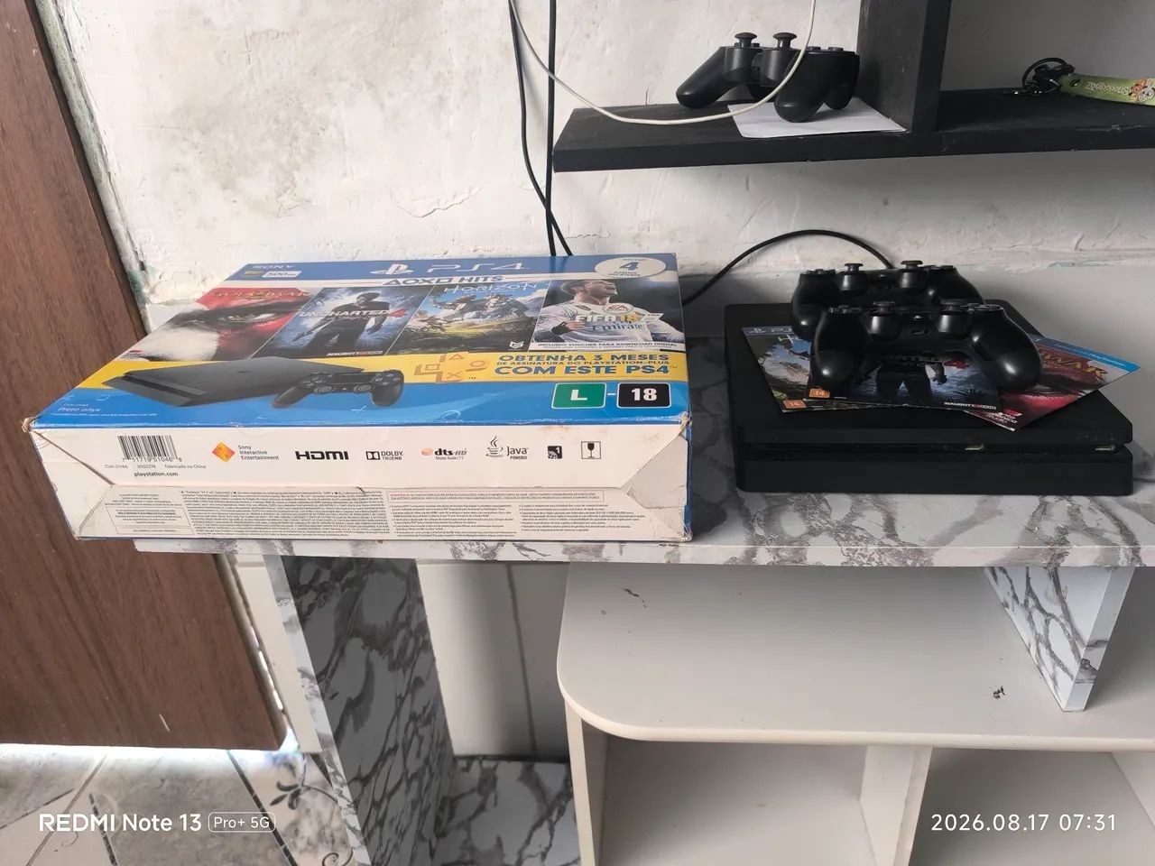 PS4 SLIM 500 MB PRA VENDER LOGO - Foto 3