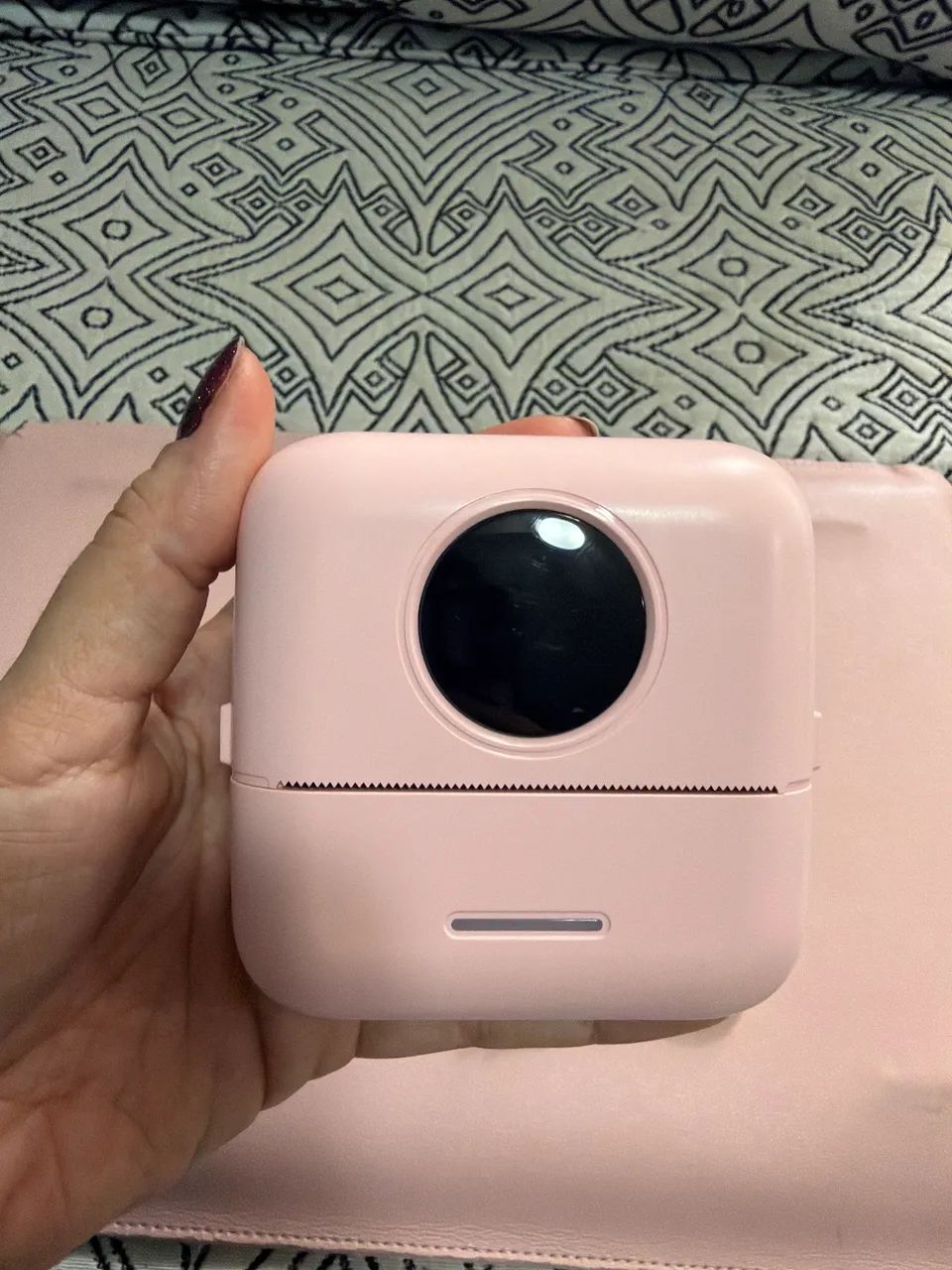 Mini Impressora Térmica Portátil Bluetooth (Modelo X5) - Rosa - Foto 2