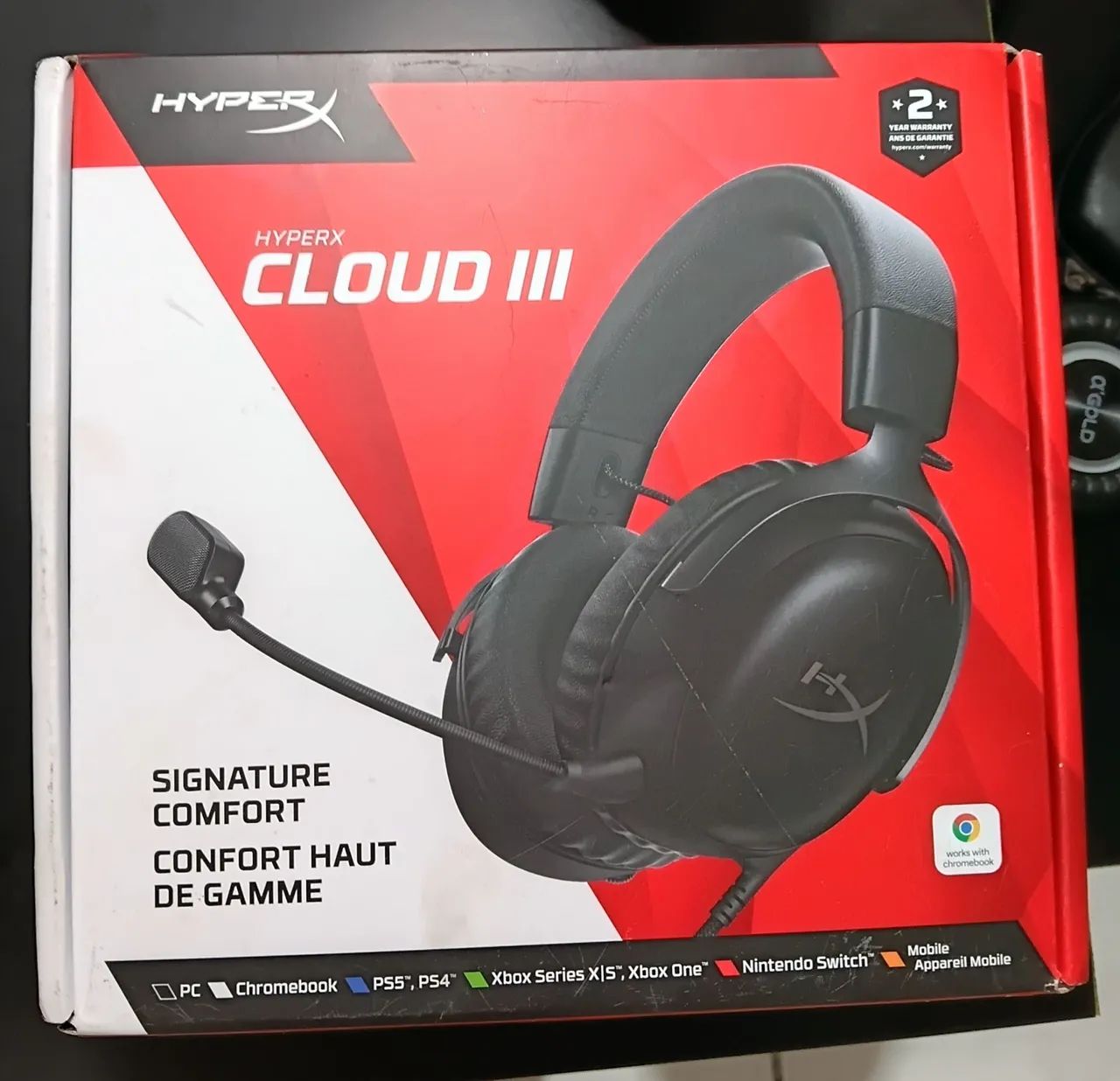 Headset Gamer HiperX cloud 3 lacrado