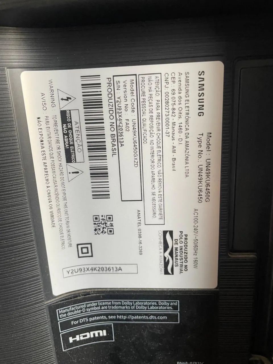 televisão samsung 50 polegadas com suporte funcionando!leia anúncio - Foto 3