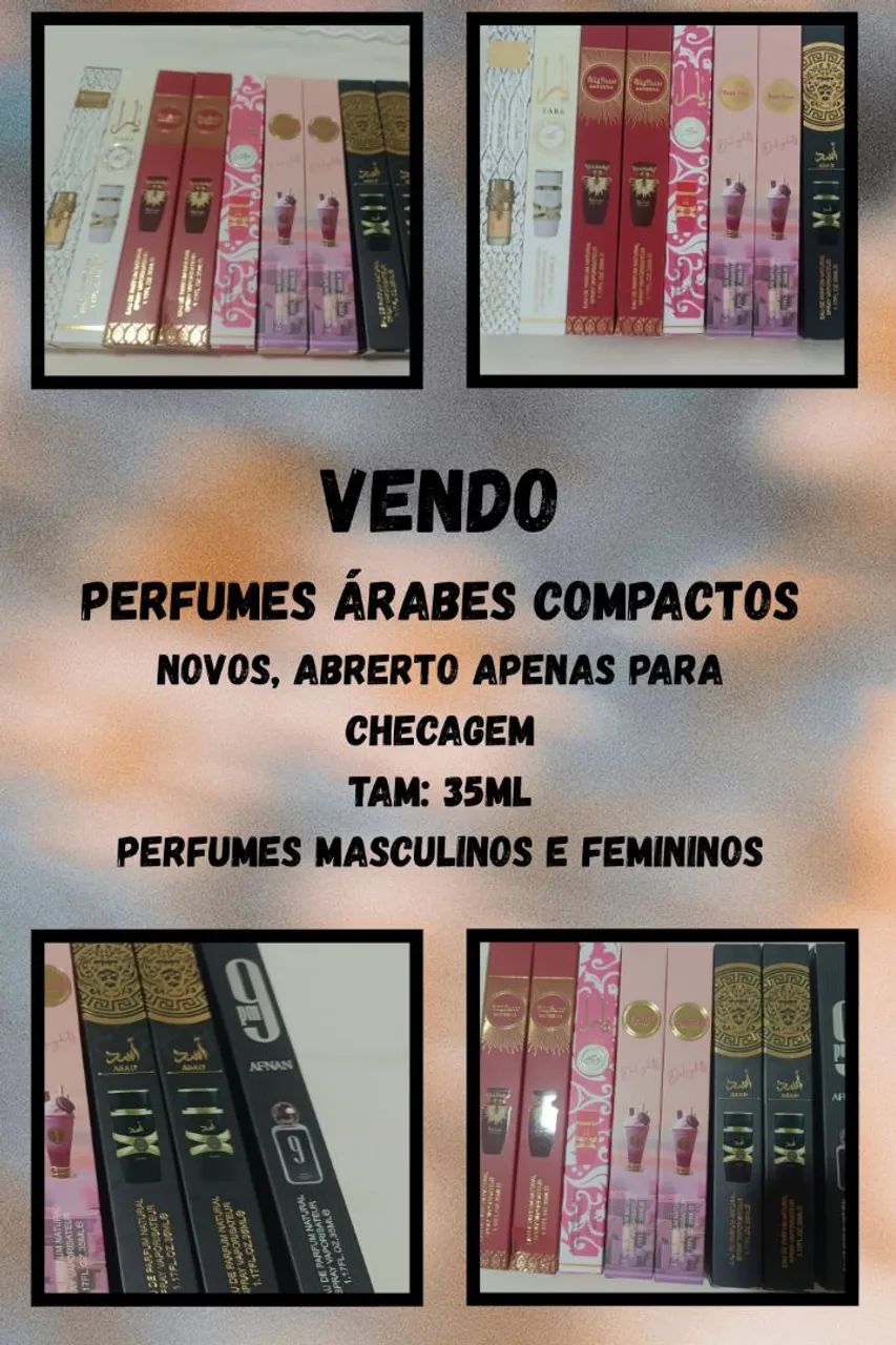 Kit de perfumes compactos árabes 