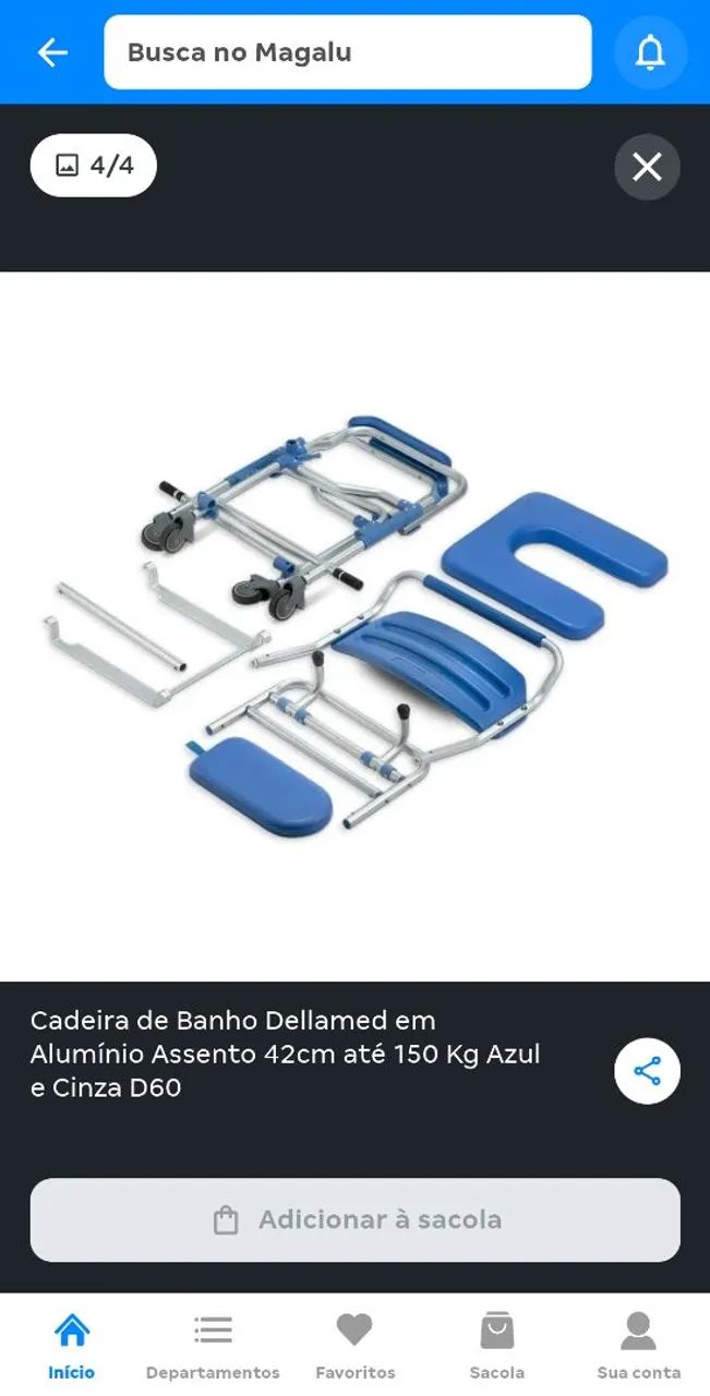 Cadeira de banho 