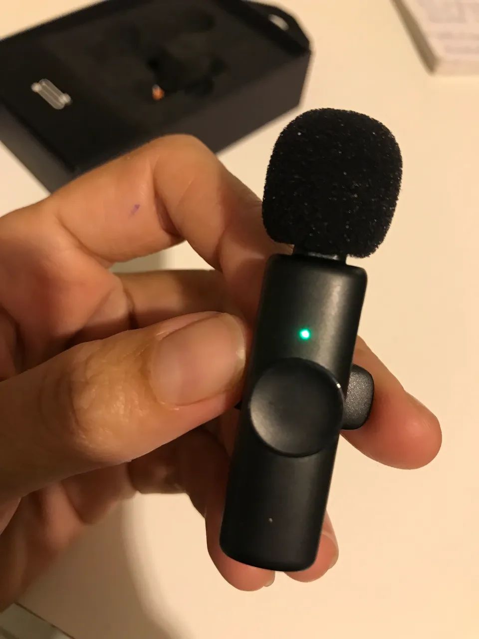 Microfone de lapela sem fio iPhone