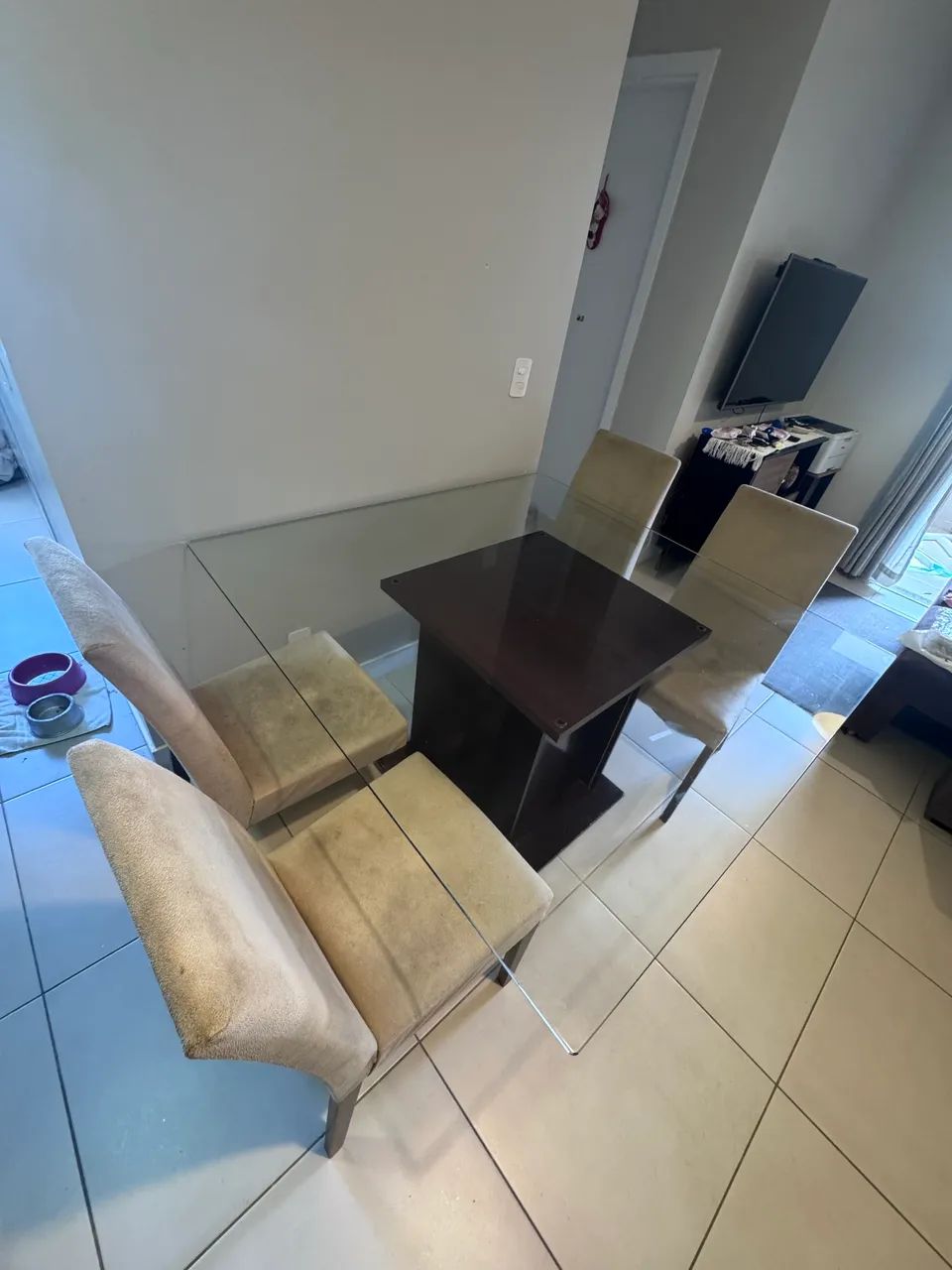 Kit 4 cadeiras de jantar 