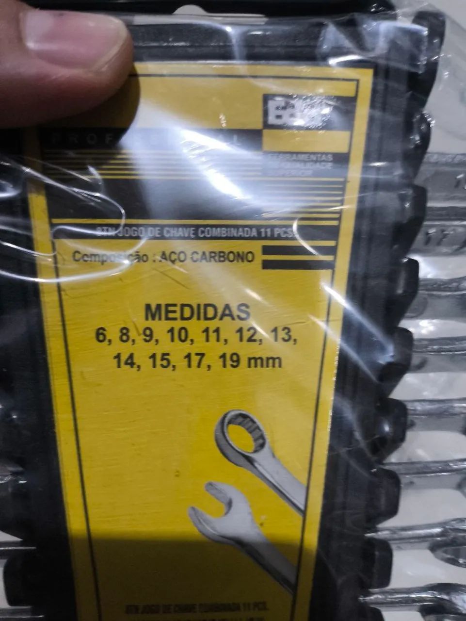 VD JOGO CHAVE COMBINADA COM 11 PCS NOVA LACRADA  - Foto 3